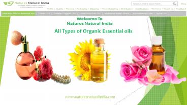 Natures Natural India Provide Best Quality Essential Oils