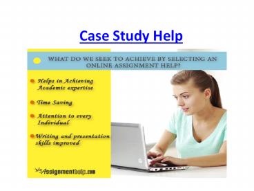 Case Study Help Online in Canada From MyAssignmenthelp.com