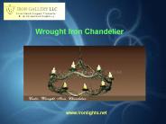 Wrought Iron Chandelier for Indoor Lighting
