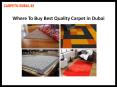 Where To Buy Best Quality Carpet in Dubai