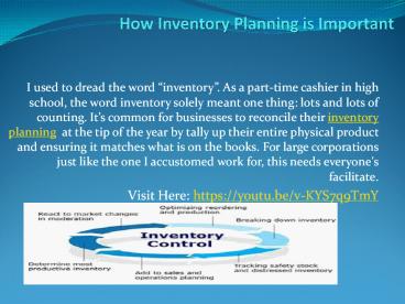 How Inventory Planning is Important