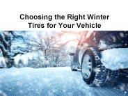 Choosing the Right Winter Tires for Your Vehicle