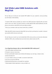 Get White Label SMS Solutions with MsgClub