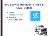 Byteoi- Seo Service Provider in India & USA