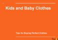 Perfect tips for buying kids and baby clothes online
