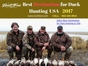 Best Destination for Duck Hunting USA