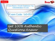 Oracle 1z0-052 PDF Dumps