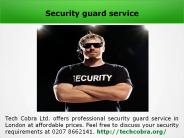 Construction site security guards London