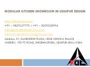 Modular Kitchen Showroom in Udaipur Design