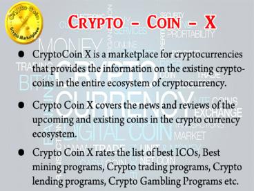 What is Crypto coin x?