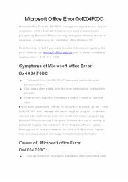 Microsoft Office Error 0x4004F00C
