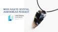 Moss Agate Crystal Arrowhead Pendant PowerPoint PPT Presentation