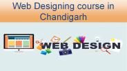 web designing course in chandigarh