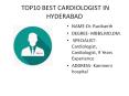 Top 10 Cardiologist in Hyderabad, Find Best Cardiologist in Hyderabad,Reviews | 365Doctor PowerPoint PPT Presentation