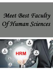 Meet Best Faculty Of Human Sciences