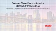 Summer Value Eastern America SOTC Holidays