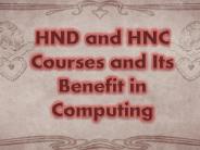 Benefits of HND and HNC Computing Courses