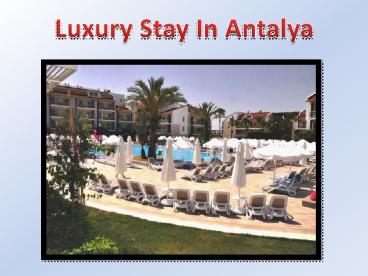 Antalya resorts