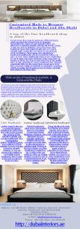 Customised Made to Measure Headboards in Dubai and Abu Dhabi PowerPoint PPT Presentation