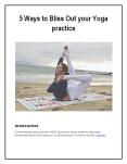 5 Ways to Bliss Out your Yoga practice PowerPoint PPT Presentation