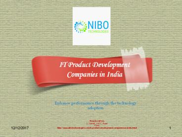 IT Product Development Companies in India- NIBO Technologies