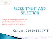 Human Resource Consultancy, Recruitment and Selection Service in Kenya