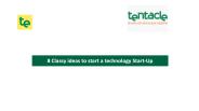 8 Ways to Start a Technology Start – Up