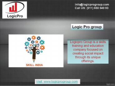 Pmkvy Training Partner -  Logicprogroup