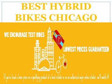 Best hybrid Bikes Chicago