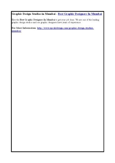 Best Graphic Designers In Mumbai