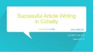 Guidance on SEO Article Writing