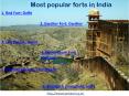 Most Popular Forts in India PowerPoint PPT Presentation
