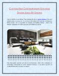 CUSTOM AND CONTEMPORARY KITCHENS DESIGN IDEAS BY SYKORA PowerPoint PPT Presentation