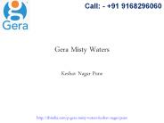 Gera Misty Waters New Housing Project Keshav Nagar Pune