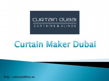 Curtains Maker Dubai