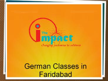 German Classes in Faridabad (1)