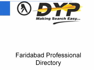 Faridabad Professional Directory (3)