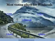 Most Visiting Places for Weekends
