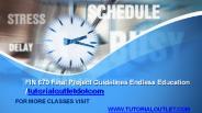 FIN 670 Final Project Guidelines Endless Education /tutorialoutletdotcom