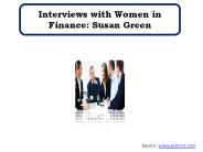 Interviews with Women in Finance: Susan Green