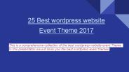 wordpress event theme