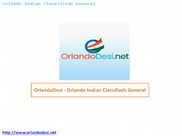 OrlandoDesi – Orlando Indian Classifieds General