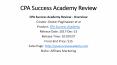 CPA Success Academy Review PowerPoint PPT Presentation