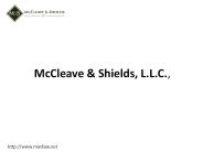 McCleave & Shields LLC Law Firm