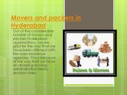 Movers and Packers in Hyderabad