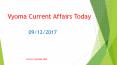 Current Affairs Today 09 December 2017 PowerPoint PPT Presentation