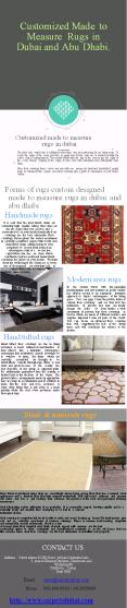 Customized Made to Measure Rugs in Dubai and Abu Dhabi (1) PowerPoint PPT Presentation