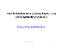 How To Market Your Landing Pages Using Online Marketing Channels! – Digitalseed |Digital Marketing company in pune PowerPoint PPT Presentation