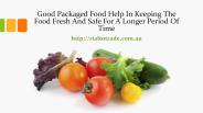 Plastic food packaging supplies