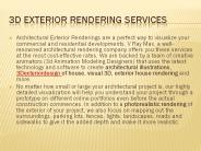 Best 3D rendering exterior design